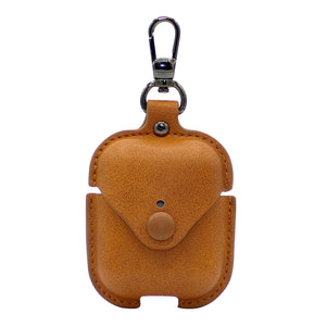 Beige Leather AirPod Case