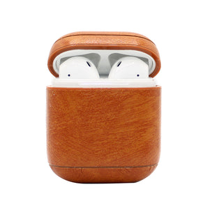 Beige Leather AirPod Case