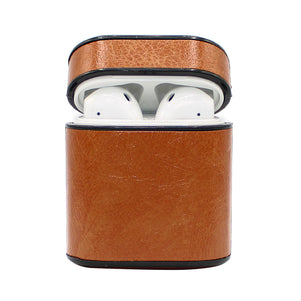 Beige Box Leather AirPod Case