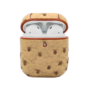 Beige Ostrich AirPod Case