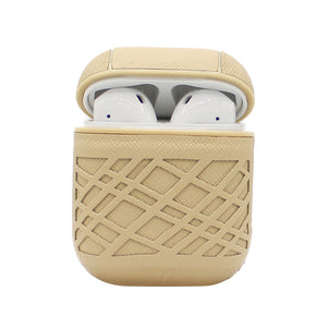 Beige Weave AirPod Case