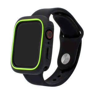 Black/Green iWatch Silicone Case 38mm