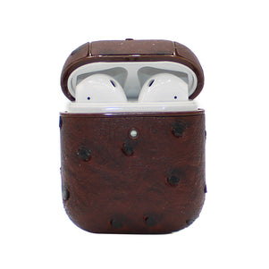 Brown Ostrich AirPod Case