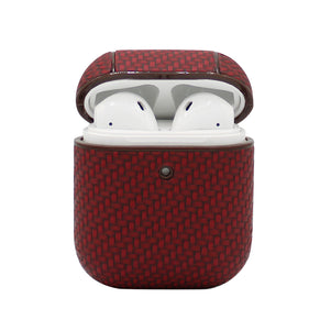 Burgundy Carbon Fiber AirPod Case