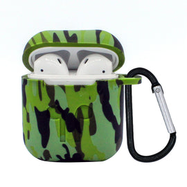 Dark Green Camo Silicone AirPod Case