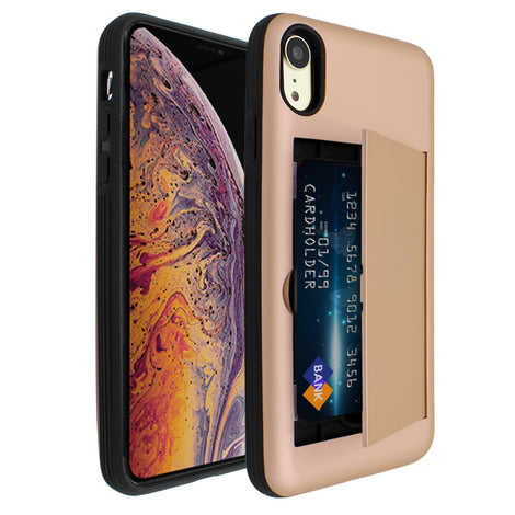 Gold Carta Case for iPhone XR