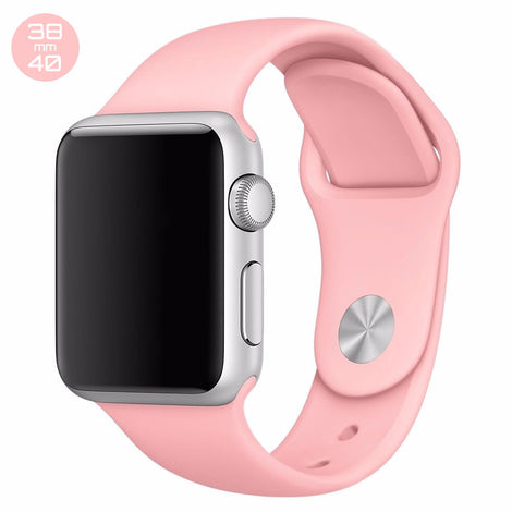 Pink Sand iWatch Regular Silicone Band 38/40mm