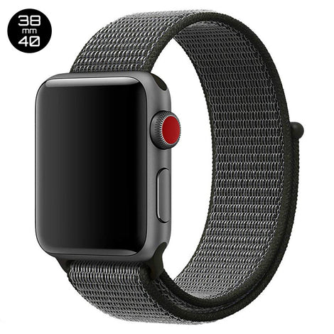 Black iWatch Nylon Loop Band 38/40mm