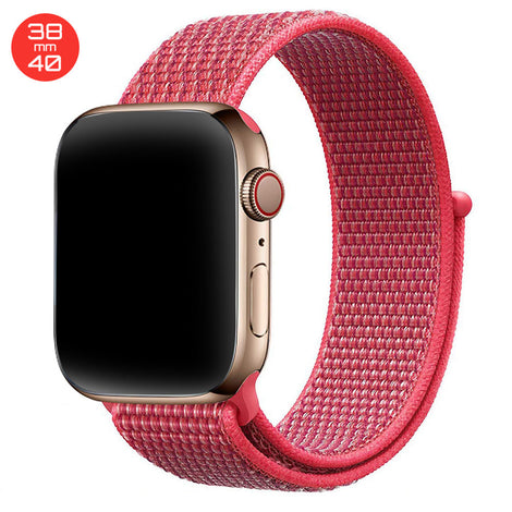 Red iWatch Nylon Loop Band 38/40mm