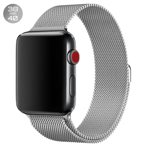 Silver iWatch Milanese Stainless Steel Loop Band 38/40mm