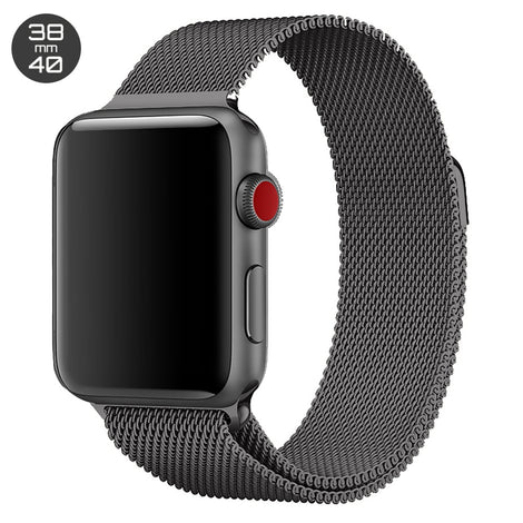 Grey iWatch Milanese Stainless Steel Loop Band 38/40mm