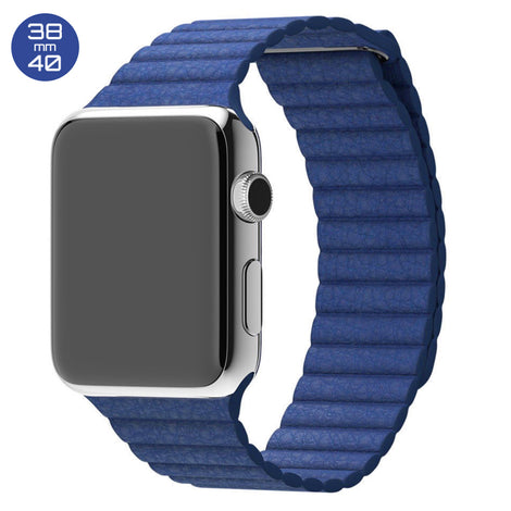 Light Blue iWatch Leather Loop Band 38/40mm