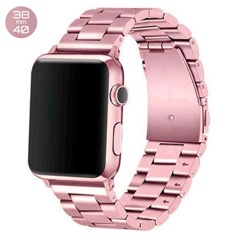 Pink Gold iWatch Stainless Steel Link Band 38/40mm