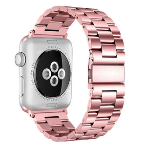 Pink Gold iWatch Stainless Steel Link Band 42/44mm