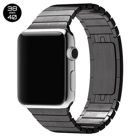 Black iWatch 3D Stainless Steel Link Band 38/40mm