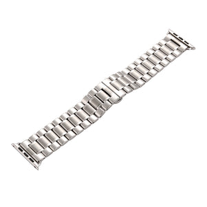 Silver 5 Bead Stainless Steel iWatch Band 38/40mm