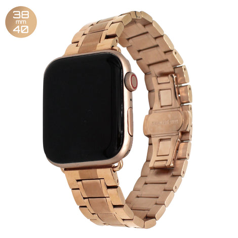 Rose Gold 5 Bead Stainless Steel iWatch Band 38/40mm