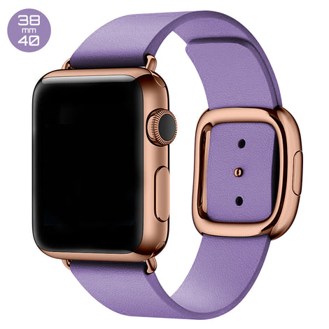 Lavender Modern Buckle Leather iWatch Band 38/40mm