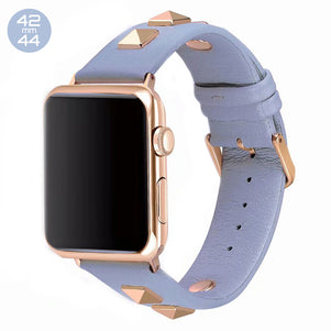 Lavender Rivet Leather iWatch Band 42/44mm