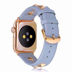 Lavender Rivet Leather iWatch Band 38/40mm