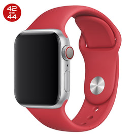 Red iWatch Regular Silicone Band 42/44mm