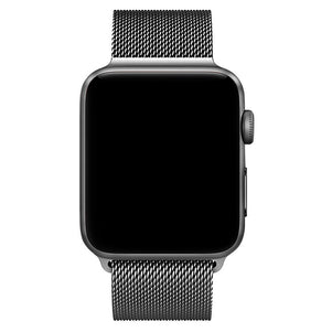 Grey Milanese Stainless Steel Loop iWatch Band 42/44mm