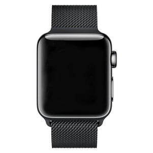 Black Milanese Stainless Steel Loop iWatch Band 42/44mm