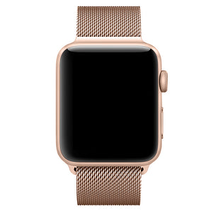 Rose Gold Milanese Stainless Steel Loop iWatch Band 42/44mm