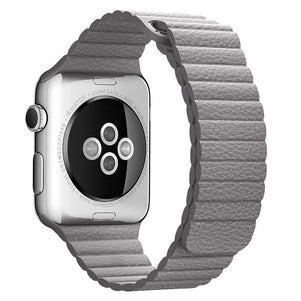 Grey iWatch Leather Loop Band 42/44mm