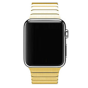 Gold iWatch 3D Stainless Steel Link Band 42/44mm