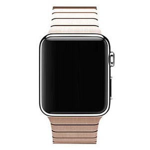 Rose Gold iWatch 3D Stainless Steel Link Band 42/44mm