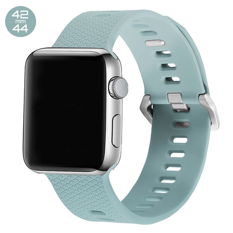 Turquoise Double Buckle Silicone iWatch Band 42/44mm