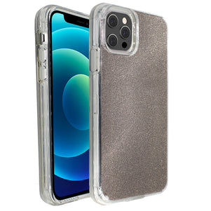 Grey Sparkle Ibrido Case for iPhone 12 / 12 Pro