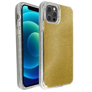 Yellow Sparkle Ibrido Case for iPhone 12 Pro Max