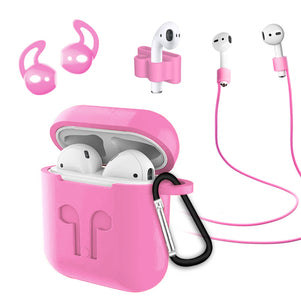 Light Pink Earphone Bundle Silicone AirPod Case