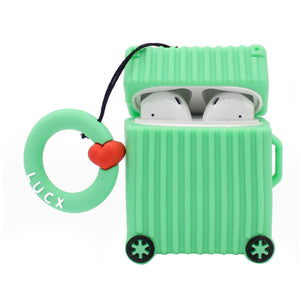 Mint Luggage Case AirPod Case