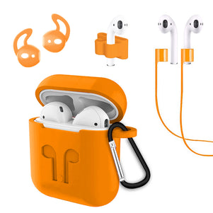 Orange Earphone Bundle Silicone AirPod Case