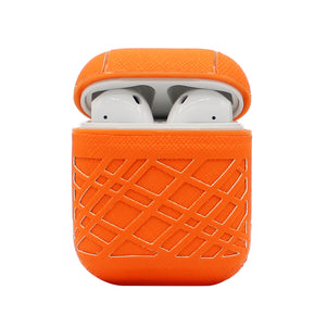 Orange Weave AirPod Case