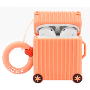 Peach Luggage Case AirPod Case