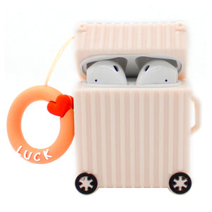 Pink Luggage Case AirPod Case