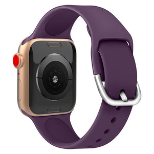 Purple Silicone iWatch Band with D Buckle 42/44mm