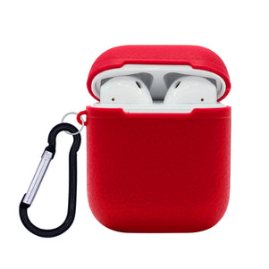 Red Grain Silicone AirPod Case