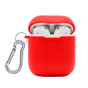 Red Pebble Silicone AirPod Case