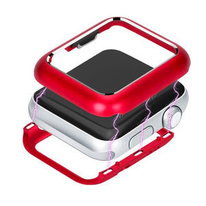 Red Aluminum Magnetic iWatch Case 42mm