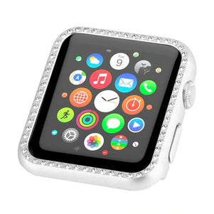 Silver Diamond Aluminum iWatch Case 44mm