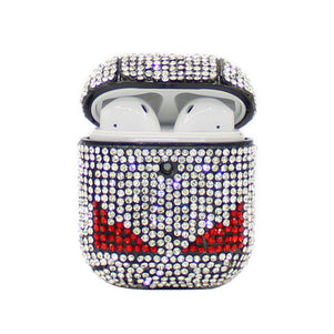 Silver Diamond Eyes AirPod Case