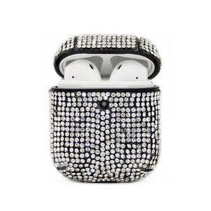 Silver Rhinestone AirPod Case