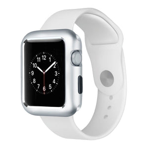 Silver Aluminum Magnetic iWatch Case 44mm