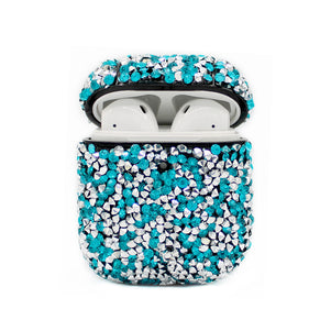 Turquoise Diamond Bling AirPod Case