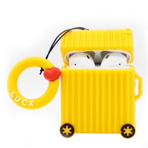 Yellow Luggage Case AirPod Case